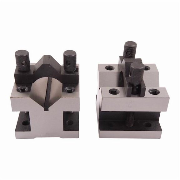 Hhip 2-3/8 L X 2-3/8 W X 2 H Precision V-Block & Clamp Set 3402-0002