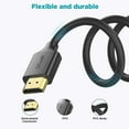 thumbnail image 5 of HDMI Cable 4K 3FT,QGeeM High Speed HDMI 2.0 Cable 18Gbps,Ethernet HDMI Cord 32AWG, Supports 4K 60Hz HDR,Video 4K 2160p 1080p 3D HDCP 2.2 ARC-Compatible with UHD TV, Blu-ray, Projector,HDMI TV Cable, 5 of 6