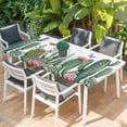 thumbnail image 2 of Green Cactus Table Cloths for 3 Foot Rectangle Tables, Tropical Summer Botanical Watercolor Patio Waterproof Elastic Fitted Tablecloths, Washable Rectangular Table Cover for Camping, 2 of 8
