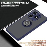 Case for Tecno Spark 10 Pro Case with Stand, Compatible with Magnetic Car Phone Mount, Ultra Slim Tecno Spark 10 Pro Phone Case for Women Men Shockproof Protective Cases Cover (Navy Blue)
