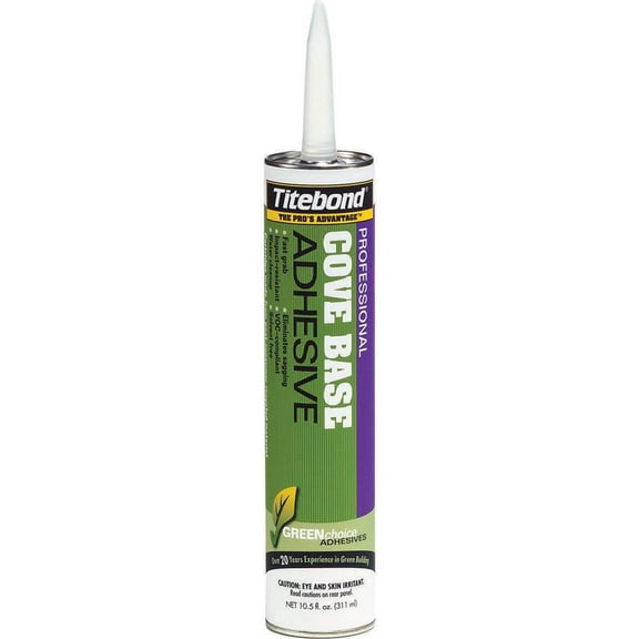 Titebond GREENchoice High Strength Emulsion Polymer Cove Base Adhesive 10.5 oz