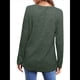 thumbnail image 4 of Camisas de Larga para Mujer, Blusas Holgadas de Cuello Redondo, Elegantes, Informales, para Otoño e Invierno. Verde XXL, 4 of 5