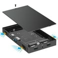 thumbnail image 1 of Dual NVMe Enclosure, Type C and USB A Excellent Heat Dissipation Aluminum Alloy NVMe SSD Enclosure Adapter  for PC, 1 of 7