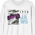 thumbnail image 2 of Jaws Amity Island 1975 Crew Neck Long Sleeve Men's White Tee, 2 of 7