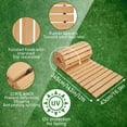 thumbnail image 3 of Happydeer 12ft x 18in Wooden Garden Pathway, Outdoor Roll Out Decorative Garden Walkway, Non-Slip Garden Bridge Walking Passage for Patio, Lawn, Backyard, Beach, 3 of 7