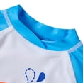 thumbnail image 4 of Gyratedream 0-8Y Toddler Little Boys Long Sleeve Crab Rash Guards Two Pieces Bathing Suit +Sun Hat Swimsuit, 4 of 9