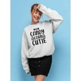 thumbnail image 2 of Candy Corn Cutie Sweatshirt Women -Image by Shutterstock, Female Medium, 2 of 4