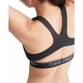 thumbnail image 4 of Calvin Klein BLACK Logo Band Cutout Racerback Sports Bra, US Large NWOT, 4 of 5