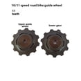 thumbnail image 1 of Durable Black Plastic-Steel Bearing Derailleur Pulley Set (11T x2) for SRAM FORCE AXS, RIVAL, Apex 10/11-Speed Road Bike Rear Derailleurs - Smooth Shifting, Lightweight Design, Easy Installation, 1 of 6