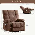 thumbnail image 3 of JONPONY Power Lift Recliner Chair Recliners for Elderly with Heat and Massage Recliner Chair for Living Room with Infinite Position and Side Pocket,USB Charge Port,Brown, 3 of 13