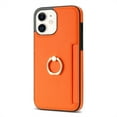 thumbnail image 5 of Nalacover for iPhone 11 Wallet with Card Holder Slot, 360°Rotation Ring Holder Kickstand Cover for Men Women Protective Premium PU Leather Shockproof Cover For iPhone 11, Orange, 5 of 9