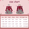 thumbnail image 4 of Baby Girl Clothes Set Long Ruffle Sleeve Ribbed Romper Top Floral Suspender Skirt Headwear Set Casual Newborn Girl Dresses Outfits, 4 of 10
