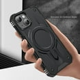 thumbnail image 4 of Magnetic for iPhone 14 Plus Case [Dual Layer Structure Protection] Magnetic Car Mount & Wireless Charging, Military Grade Drop Protection Heavy Duty Shockproof Phone Case, Black, 4 of 7