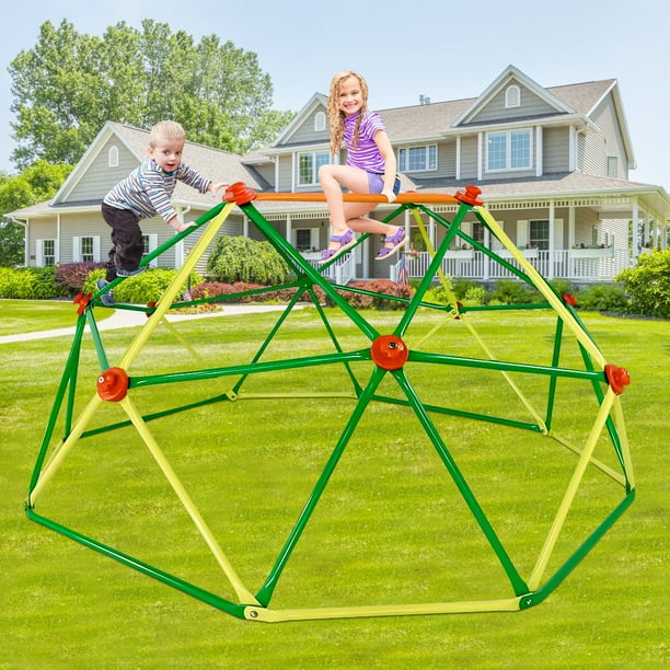SESSLIFE Jungle Gym Dome, 6ft Outdoor Geodesic Dome Climber for Kids