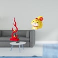 thumbnail image 2 of Escultura Moderna De Serpiente De Llama De Resina, Figura Abstracta De Dibujos Animados De Fuego, Adorno Decorativo De Mesa Para Oficina, Estante, Patio, Estantería, Centro De Mesa, Regalo, 2 of 8