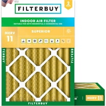 Filterbuy 20x23x4 MERV 11 Allergen Defense, Pleated HVAC AC Furnace Air Filters (2-Pack)