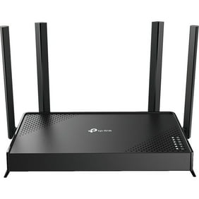 TP-Link Dual-band BE3200 Wi-Fi 7 Router with dual Gigabit Ports, 4x External Antennas, Parental Controls, and Homeshield.