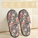 thumbnail image 2 of Fotbe Foxes Pantuflas Peludas para Mujer con Estampado, Zapatillas de Peluche, Zapatos de Invierno para Casa, Uso Interior y Exterior-Large, 2 of 8
