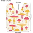 thumbnail image 6 of SKYSONIC Bath Mats Toiletry Mat, Fluffy Plush Absorbent Bath Rugs Carpet with Non Slip Bottom for Bathroom Floor Toilet Tub and Shower-Red Yellow Mushroom, 6 of 7