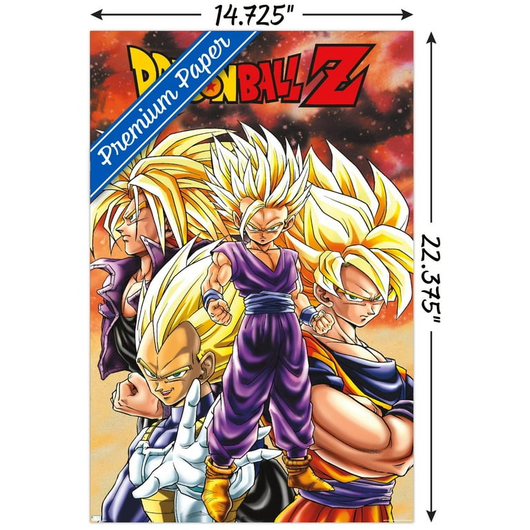 Dragon Ball Z - Saiyans Wall Poster, 14.725