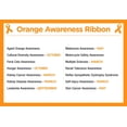 thumbnail image 5 of Skin Cancer Awareness Orange Silicone Bracelets (2 Bracelets), 5 of 5