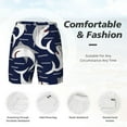 thumbnail image 4 of Kdxio Angry Shark Print Men'S Swim Trunks With Compression Liner 7 Inch Inseam Quick Dry Swim Shorts, 4 of 7