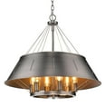 thumbnail image 3 of Golden Lighting 7917-6P AS Pendentif 6 Light Whitaker - Acier Vieilli, 3 of 7