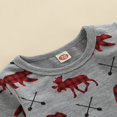thumbnail image 3 of Baby Boy Girls Long Sleeve Sweatshirt Pullover Top Jogger Pants Set Tracksuit, 3 of 6