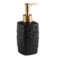 thumbnail image 1 of Qeeadeea Refillable Matt Soap Dispenser, Ceramic Soap Dispenser With Gold Pump, Bathroom Countertop Soap Dispensers-black-pattern, 1 of 7
