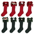 thumbnail image 7 of LOVEBAY Baby Knee High Sock Toddler Girl Bow Socks Baby Stocking Infant Girls Socks Xmas Holiday Socks Winter Warm Socks, 7 of 7