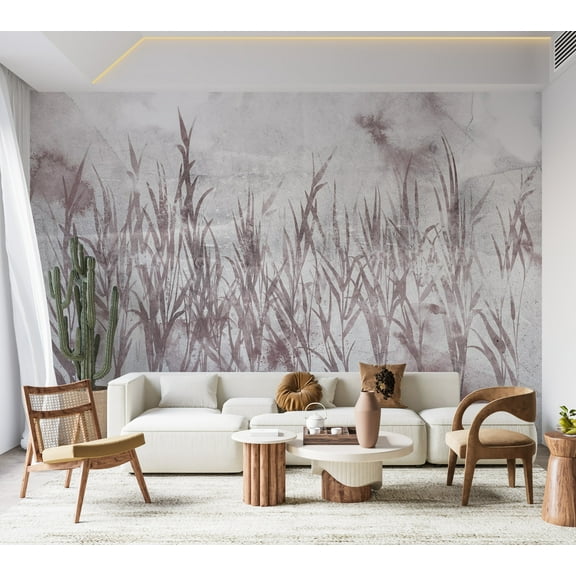 Botanical Wallpaper Wall Mural - Sentimental Landscape