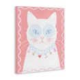thumbnail image 3 of Stupell Industries Pastel Cat with Necklace Canvas Wall Art design by Lil' Rue, 48 x 36, 3 of 7