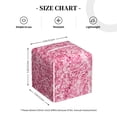 thumbnail image 4 of Balery Pink Glitter Porta Pañuelos de Cuero con Estampado – Funda Moderna Cuadrada para Caja de Pañuelos, Dispensador 5x5x5'', 4 of 7