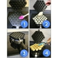 thumbnail image 3 of Bubble Waffle Maker Pan Make Crispy Hong Kong Style Egg Waffle In 5 Minutes, 3 of 5