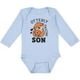 thumbnail image 3 of Inktastic Otterly Amazing Son with Mother and Child Otter Boys Long Sleeve Baby Bodysuit, 3 of 5