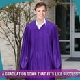 thumbnail image 6 of Endea Graduation Shiny Purple Graduation Gown, 6 of 8