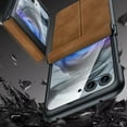 thumbnail image 7 of Allytechgroup Screen Protector Case for Motorola Razr 2025, Premium Retro PU Leather Slim Fit Shell Back Cover Anti-Scratch Protective Shockproof Phone Case for Motorola Razr 2025,Gray, 7 of 7