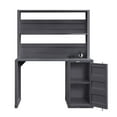 thumbnail image 3 of Dusk and Hutch Set with Metal Base and Storage Compartments, Gray - Saltoro Sherpi, 3 of 5