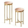 thumbnail image 1 of Kate and Laurel Celia Table d'Appoint Moderne, Ensemble de 2, Rose et Or, Tables de Bout Sophistiquées pour Rangement et Exposition, 1 of 5