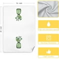 thumbnail image 7 of Set of 2 Sage Green Eucalyptus Leaves Kitchen Towels Decorative Hand Towels for Bathroom, Leaf Decor, 16x24 Inches, 7 of 7