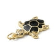 thumbnail image 4 of Rack Plating Brass Micro Pave Cubic Zirconia Pendants with Enamel & Jump Ring Cadmium Free & Lead Free Long-Lasting Plated Real 18K golden Plated Sea Turtle Charm Mixed color 22.5x17x3mm Hole: 3.2mm, 4 of 4