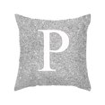 thumbnail image 1 of PYPESEEWY Ofertas Decoración del Hogar Sala de Estar 45x45cm Decoración de la Habitación Cojín con Letras del Alfabeto Inglés Fundas de Almohada Fundas de Almohada de Algodón Naranja Tamaño Estándar, 1 of 3