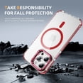 thumbnail image 5 of ShellTech for iPhone 14 Pro Max Case with Screen Protector Compatible,Military-Grade Drop TestedShockproof Slim Fit Magnetic Crystal Cover,Red, 5 of 9