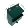 thumbnail image 2 of Alasum Alimentador Para Ardillas De Metal Verde Con Gran Capacidad Y Protección Lluvia Para Jardín, 2 of 8