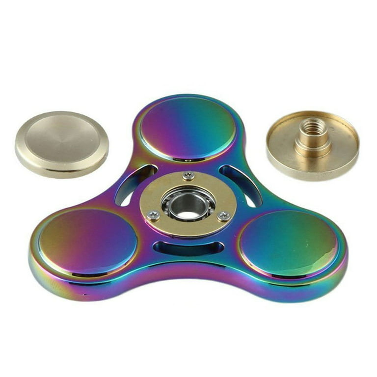 Rainbow EDC Triangle Fidget Spinner Toys Hand Spinner High Speed Finger for Kids/Adult Gyro Stuffer Toy for Killing Time ,Relieve Stress, Other