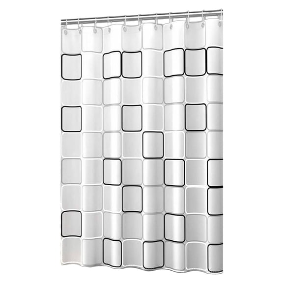 AUQ 2026 New Shower Curtains Non Slip Design Shower Curtain with Hooks Simple and Elegant Extra Long Design Fabric Bath Room Style6 for Bathroom Shower Tub Home Hotel Indoor Privacy