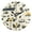 Black, variant on Vintage Racing Patterns Round Wall Clock Silent Battery Operated Home Decor for Living Room Bedroom