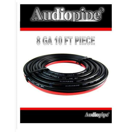 2x4 14 Ga Wire - 8 Ga Speaker Wire Red and Black Zip Cable Power Ground Car Home Audio 10FT Piece