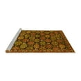 thumbnail image 2 of Ahgly Company Machine Washable Indoor Square Oriental Yellow Industrial Area Rugs, 3' Square, 2 of 4