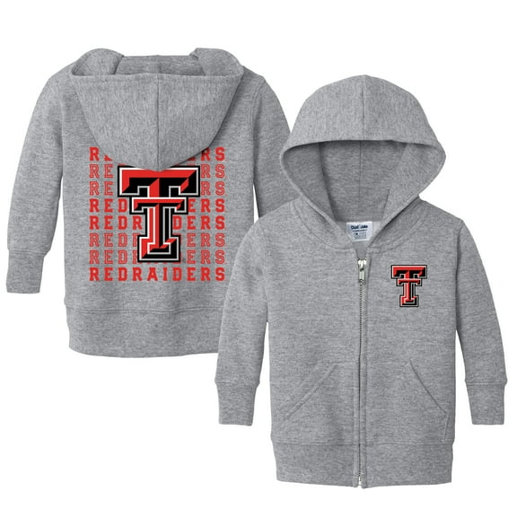 Infant Chad & Jake Heather Gray Texas Tech Red Raiders Retro Full-Zip Hoodie